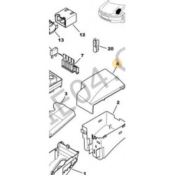 couvercle de boîtier de servitude