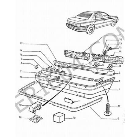 support de pare-chocs