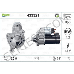 démarreur échange-standard moteur V6