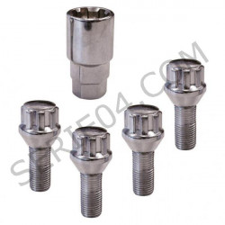 set of 4 wheel nuts, burglar