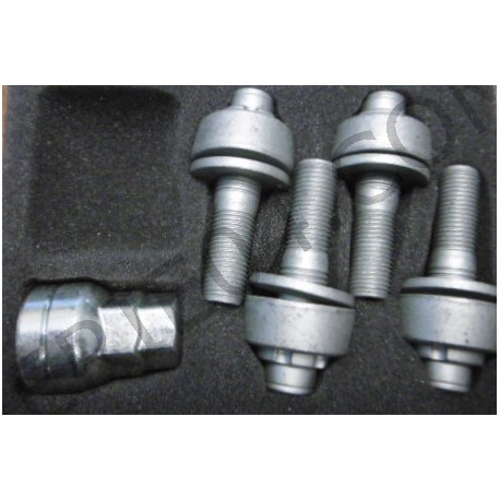 set of 4 wheel nuts, burglar