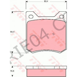 set of brake pads