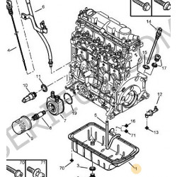 carter moteur DW8-DW8B-DW10TED
