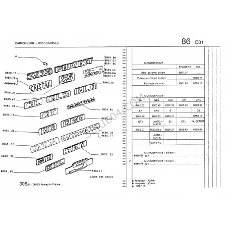 autocollant "CRISTAL"