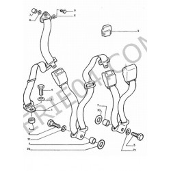 ceinture de sécurité arrière