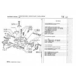 Solex double-barrel carburetor main jet