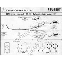 tubo de escape delantero ''L''