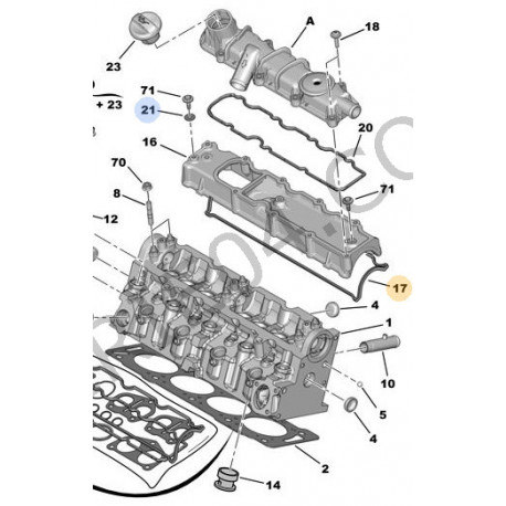 Joint de cache culbuteurs DW8-DW8B