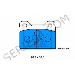 Set of front brake pads