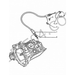 câble de rétro-commande de BVA L1188.7mm