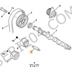 axe de carter de distribution TUD3-TUD5