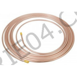 brake or fuel pipe, copper, external Ø 6.35mm sold by the meter