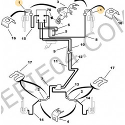 flexible de frein avant L560mm