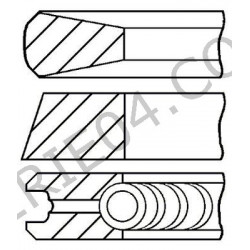 conjunto de 3 segmentos Ø80mm