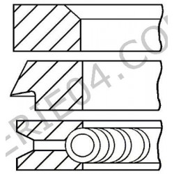 jeu de 3 segments Ø75mm