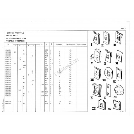 Restagraf - Écrou Cage Attelage - Copatible Avec CITROËN