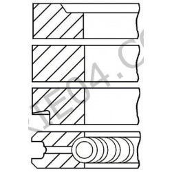 jeu de 4 segments Ø90mm