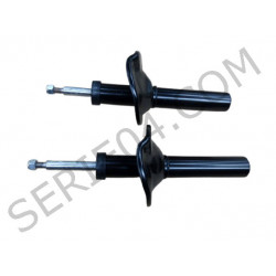 Pair of front shock absorbers, oil pressure