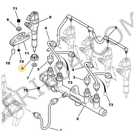 protecteur d'injecteur DW10TD