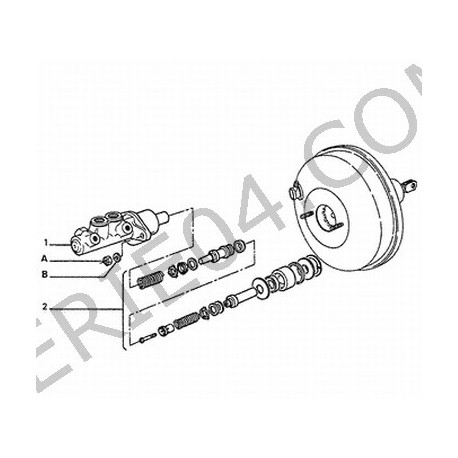 kit de réparation de maître cylindre de frein 20.6mm