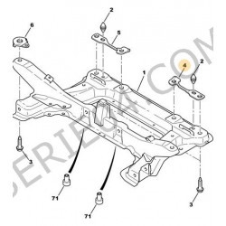 entretoise de fixation de berceau moteur