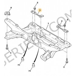 entretoise de fixation de berceau moteur