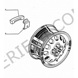 ressort de masse d'équilibrage de roue aluminium