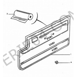 feuille plastique de porte