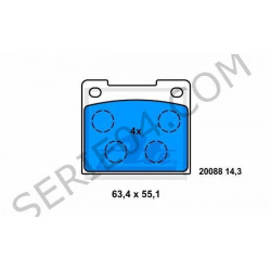 set of brake pads