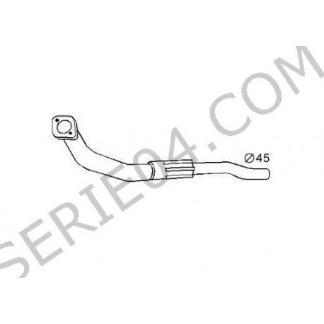 tuyau avant d'échappement XU