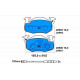 Set of brake pads