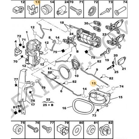 agrafe de commande à distance