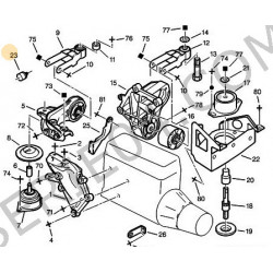 assise de support moteur XU10J4R