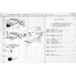 Solex double body carburetor membrane