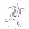 alternateur 75A