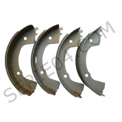 set of 4 front brake shoes 