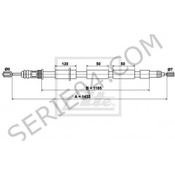 cable de freno trasero