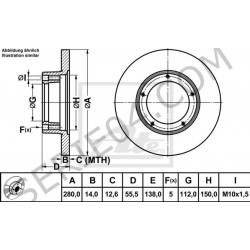 pair of front brake discs 