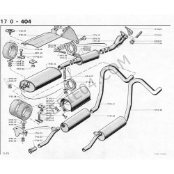 front exhaust pipe, dual outlet