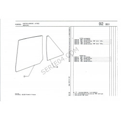 rear fixed door window