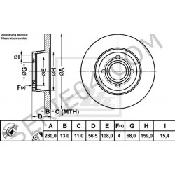 paire de disques de frein avt