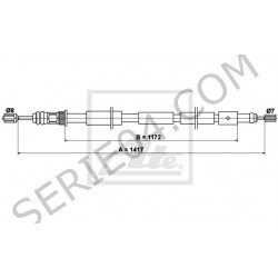 cable de freno trasero