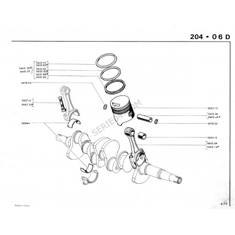 jeu de 12 segments Ø78mm