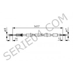 cable de freno trasero