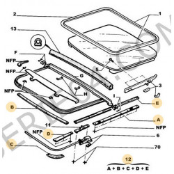 kit de réparation de toit ouvrant