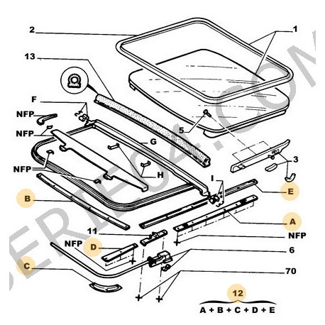 kit de réparation de toit ouvrant - SERIE04 SARL