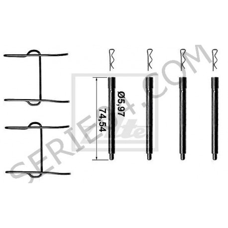 Brake pad spring kit