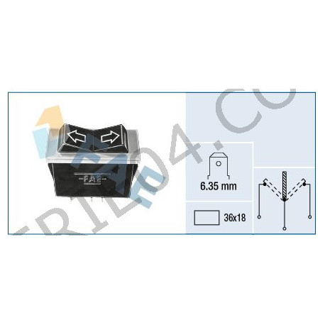 interrupteur anti-brouillard ou LP