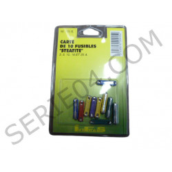 Confezione da 10 fusibili ceramici assortiti
