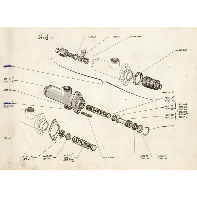 Kit de réparation de maître cylindre Ø22 - SERIE04 SARL